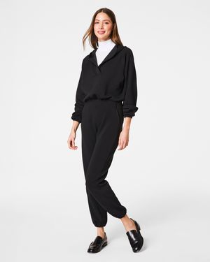 Spanx Airessentials® V-neck Hooded Jumpsuit - Black
