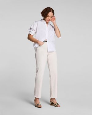 Spanx Shape Authentic 360 90S Straight Leg Jeans, Alabaster - White