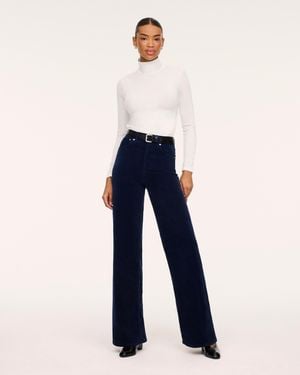 Spanx Shape Authentic 360 Corduroy Wide Leg Jeans, Timeless - Blue