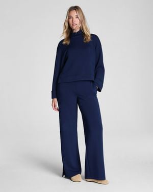 Spanx Airessentials Zero Waistband Wide Leg Pants - Blue