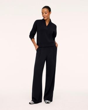 Spanx Airessentials Pleated Wide Leg Pants - Blue