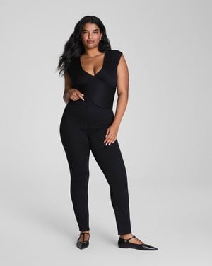 Spanx Shape Everywear Ankle Skinny Jeans, Obsidian Rinse - Black