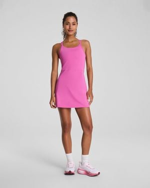 Spanx Shape Boostup Scoop Neck Dress With Staycool Tech - Pink