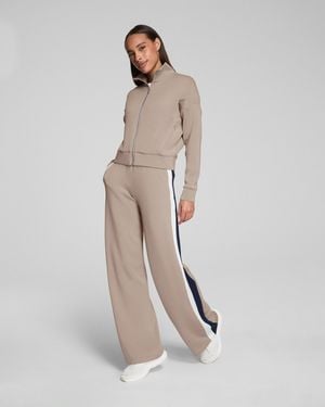 Spanx Airessentials® Colorblock Wide Leg Track Pant - White