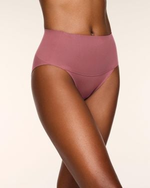 Spanx Supersmooth Undie-Tectable Hi-Leg Cotton Brief - Pink