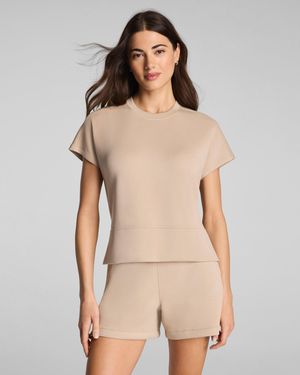 Spanx Airessentials Crewneck T-Shirt - Natural