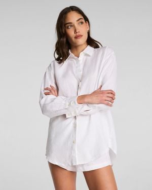 Spanx Beach Button Down - White