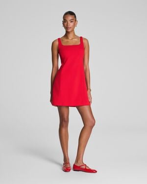 Spanx Ponte Sleeveless Mini Dress - Red