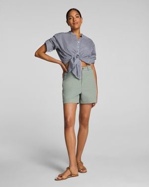 Spanx Supersmooth Stretch Twill Short, 5" - Blue