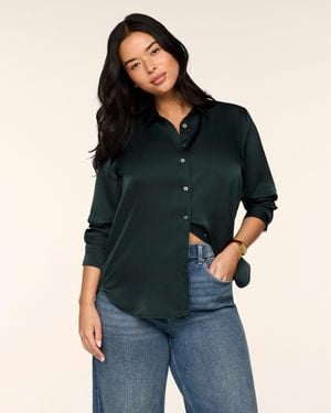 Spanx Silky Smooth Button Down - Blue