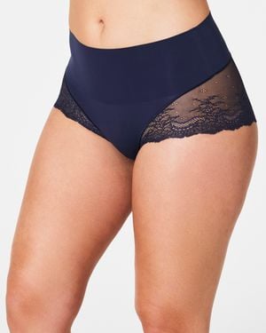 Spanx Supersmoothtm Undie-tectable® Lace Hi-hipster - Blue