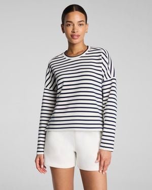 Spanx Airessentials Crewneck Long Sleeve Top - White