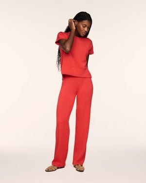 Spanx Airessentials Straight Leg Pants - Red