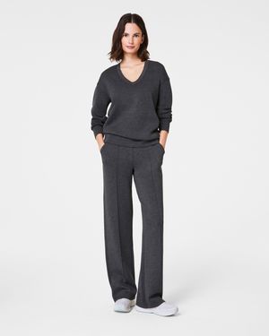 Spanx ® Airessentials Brushed Straight Leg Pant - Blue