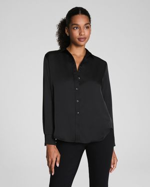 Spanx Silky Smooth Button Down - Black