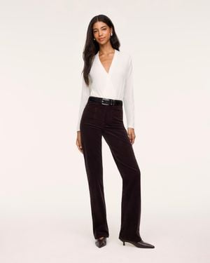 Spanx Shape Authentic 360 Corduroy Bootcut Jeans With Patch Pockets - Natural