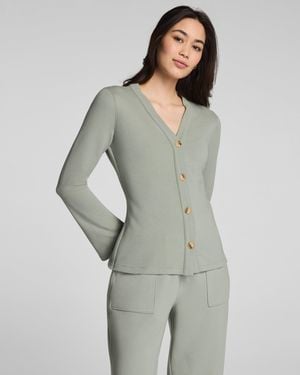 Spanx Airessentials French Rib Cardigan - Gray