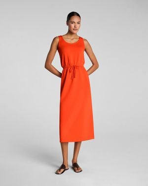 Spanx Airessentials Drawstring Maxi Tank Dress - Red