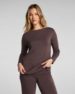 Spanx Airessentials Boatneck Tunic - Purple