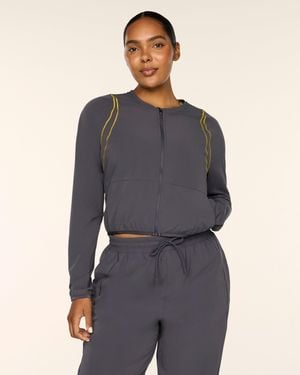 Spanx Boostup Runclub Full Zip Jacket - Blue