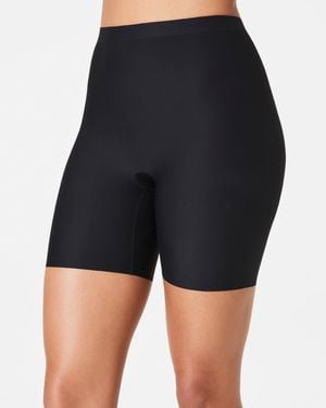 Spanx Supersmoothtm Essential Mid-thigh Short - Black