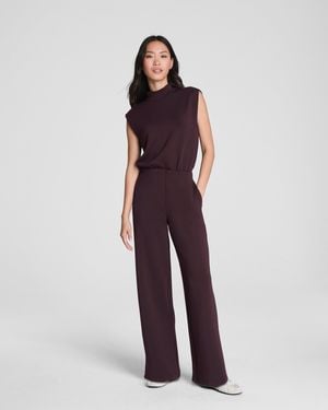 Spanx Airessentials Mockneck Jumpsuit - Red
