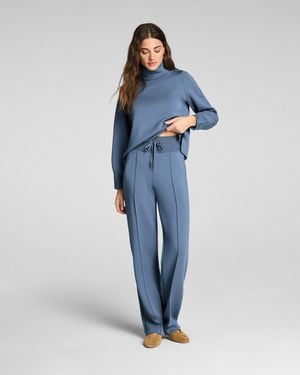 Spanx Airessentials Luxe Straight Leg Pants - Blue