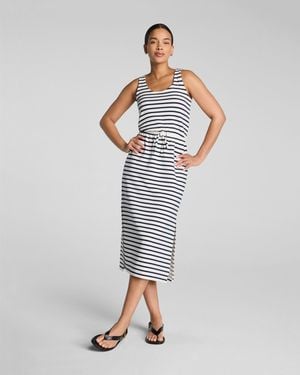 Spanx Airessentials Drawstring Maxi Tank Dress - Blue