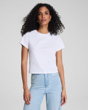 Spanx Karla Welch For Cropped 70S T-Shirt - White