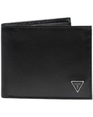 Guess Portefeuille CERT SAFF LTHER SMCSLE LEA20 - Noir