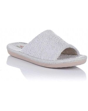 Vulladi Chaussons Pantoufle pieds nus de la maison - Blanc