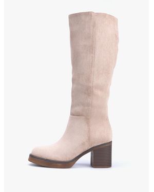 La Modeuse Bottes À Talon Bottes, Cuissardes Pour Femme - Rose