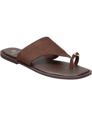 Buonarotti Sandales plates 118552 - Marron