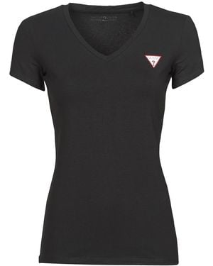 Guess T-Shirt Ss Vn Mini Triangle Tee - Nero