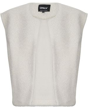 ONLY Gilet Onlmila Waistcoat - Blanc