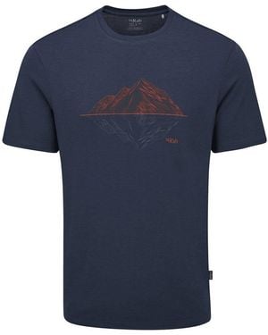 Rab T-Shirt Korte Mouw - Blauw
