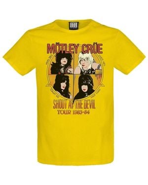 Amplified T-shirt Shout At The Devil - Jaune