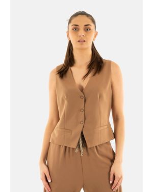 Please Gilet l0c9 - Marron