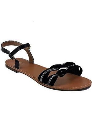 Cink-me Sandales plates GRANDEPOINTURE - Noir