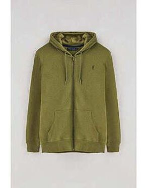 POLO CLUB Sweat-shirt RIGBY GO HOODIE ZIPPER FT SWEAT - Vert