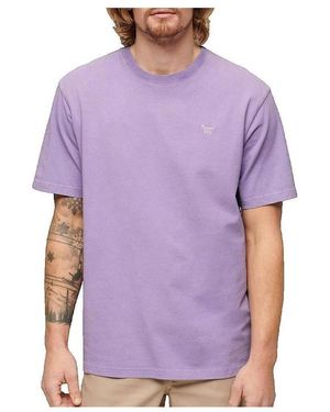 Superdry T-shirt T-shirt Vintage Mark coupe ample violet