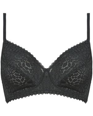 DIM Triangolo/Senza Ferretto Daily Dentelle Sans Armature - Nero