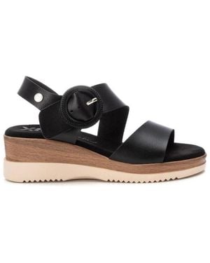 Xti Sandales compensées 143944-NEGRO - Noir