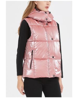 Kebello Manteau Doudoune sans manches Rose F