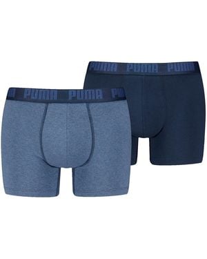 PUMA Caleçons Caleçon Everyday Boxers 2P - Bleu