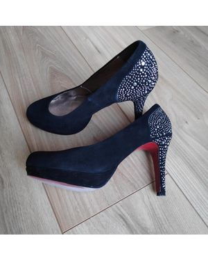 Metamorf'Ose Chaussures Escarpins Escarpins Strass - Bleu