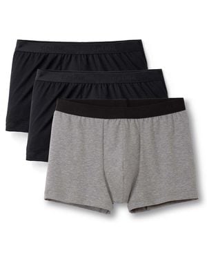 CALIDA Caleçons Caleçon Paquet de 3 New Boxer Natural Benefit 3P - Noir