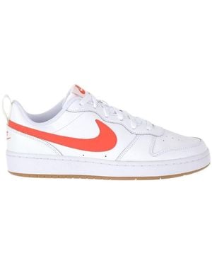 Nike Baskets Basses Baskets Court Borough Low 2 Cuir - Blanc