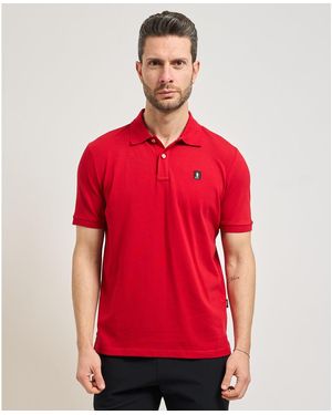 Refrigue Polo Polo en coton regular fit - Rouge