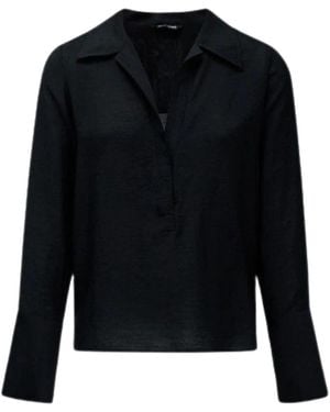 Salsa Jeans T-shirt Basic half-placket blouse - Noir